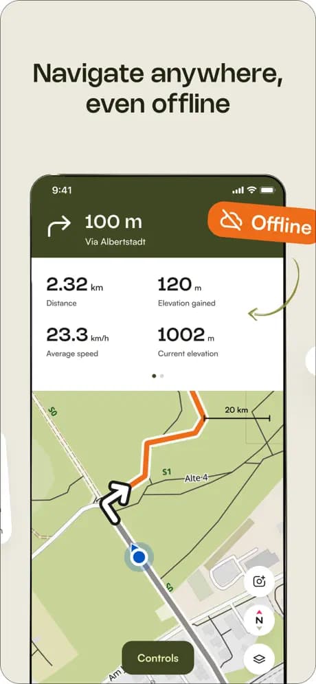 Screenshot of Komoot 2