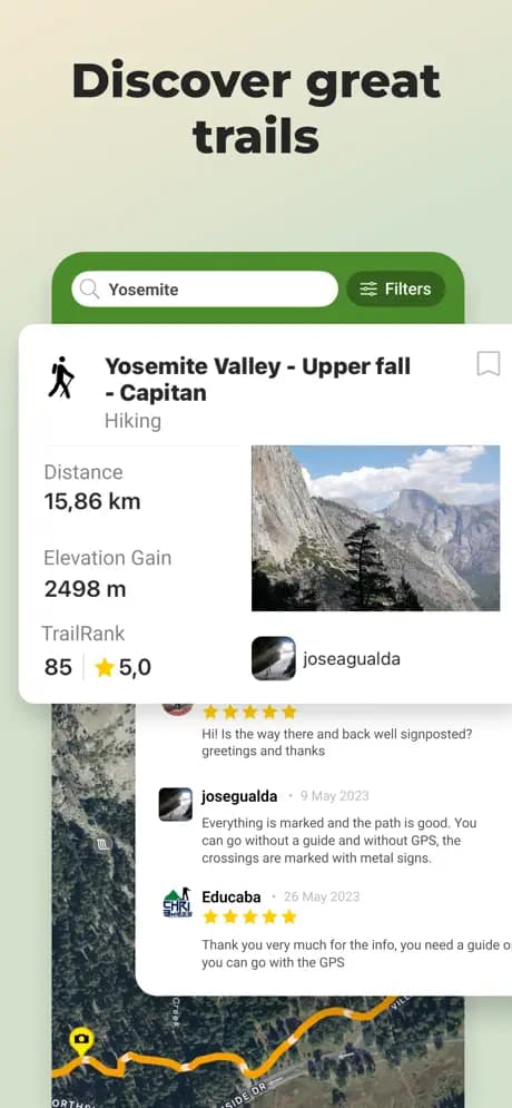 Screenshot of Wikiloc 1
