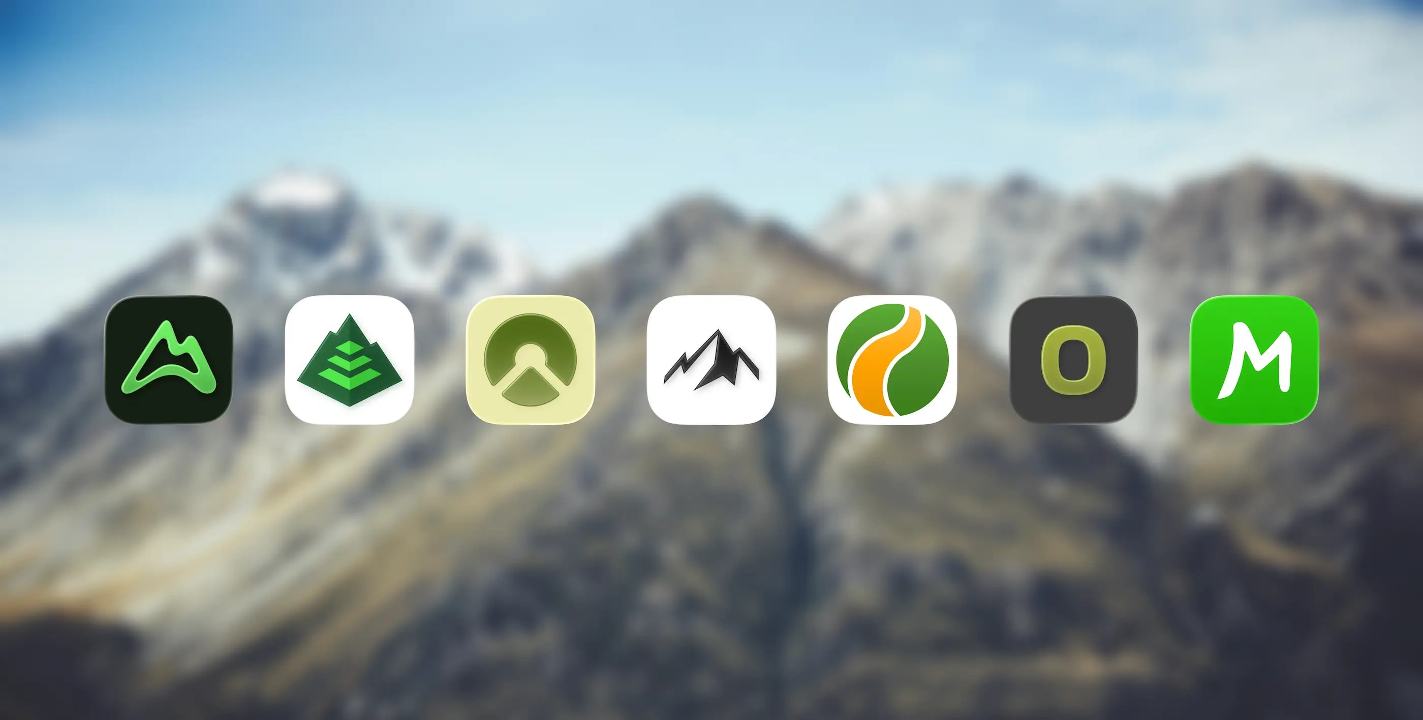 The Peaks of the Balkans Map app showing the trail route on a phone screen