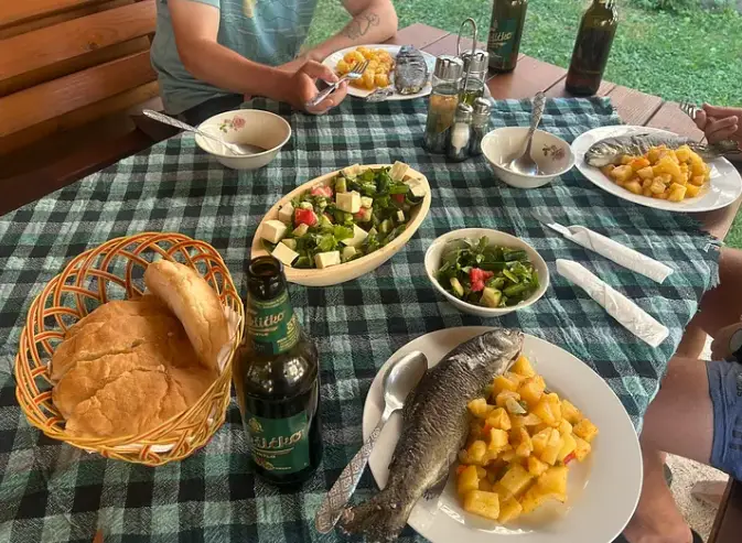 An authentic Balkan meal An authentic Balkan meal